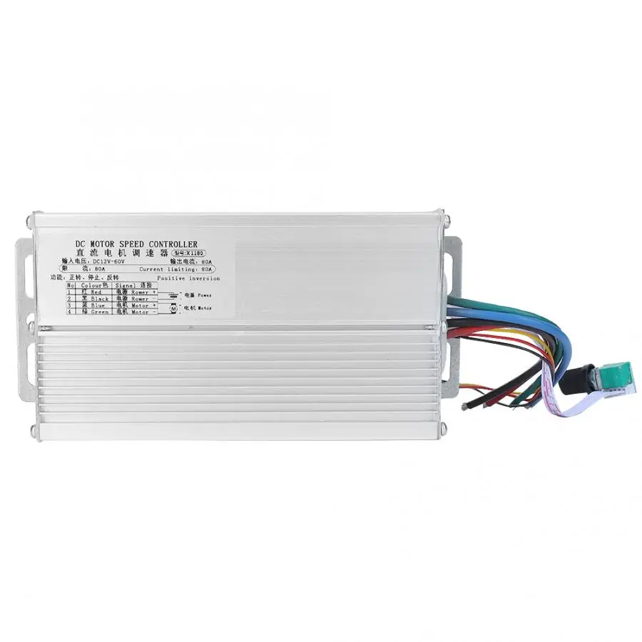 80A щетки DC CCW электромотор Скорость контроллер 12~ 60V регулитор скорости двигателя регулятора
