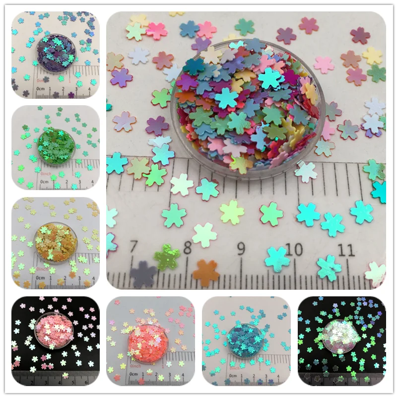 30g 5mm Cherry Blossom Loose Sequins Glitter Paillettes For DIY Nail Craft Making Wedding Decoration confetti Wholesale | Дом и сад