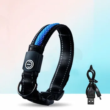 

Black Glow Small Medium Led Dog Collar Reflective Personalized Dog Collar Led Chihuahua Dog Collars Puppy Pet Supplies QII50GQY