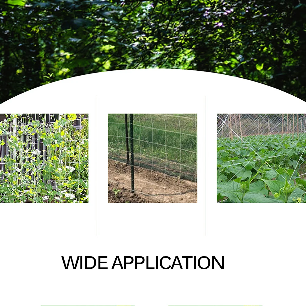 Dārza augu režģu tīkls Lieljaudas poliestera augu atbalsts Vīnogulāju kāpšana Hidroponika Dārza tīkla piederumi Daudzfunkcionāli