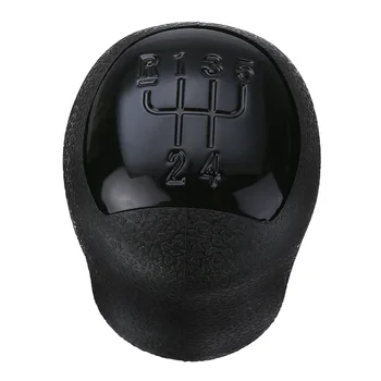 

1PC Black Rubber Car Gear Stick Shift Knob With 5 Speed R scheme For Re-nault Clio Twingo Kangoo Laguna