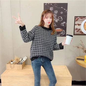 

Women's Gray Sweater High and Low Side Loose Knit Pullover Tops Soft Pullover