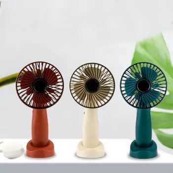 

Mini Portable USB Charging Fan Rotating Handheld Desktop Cooling Fan Cooler Mobile Phone Holder Supplies