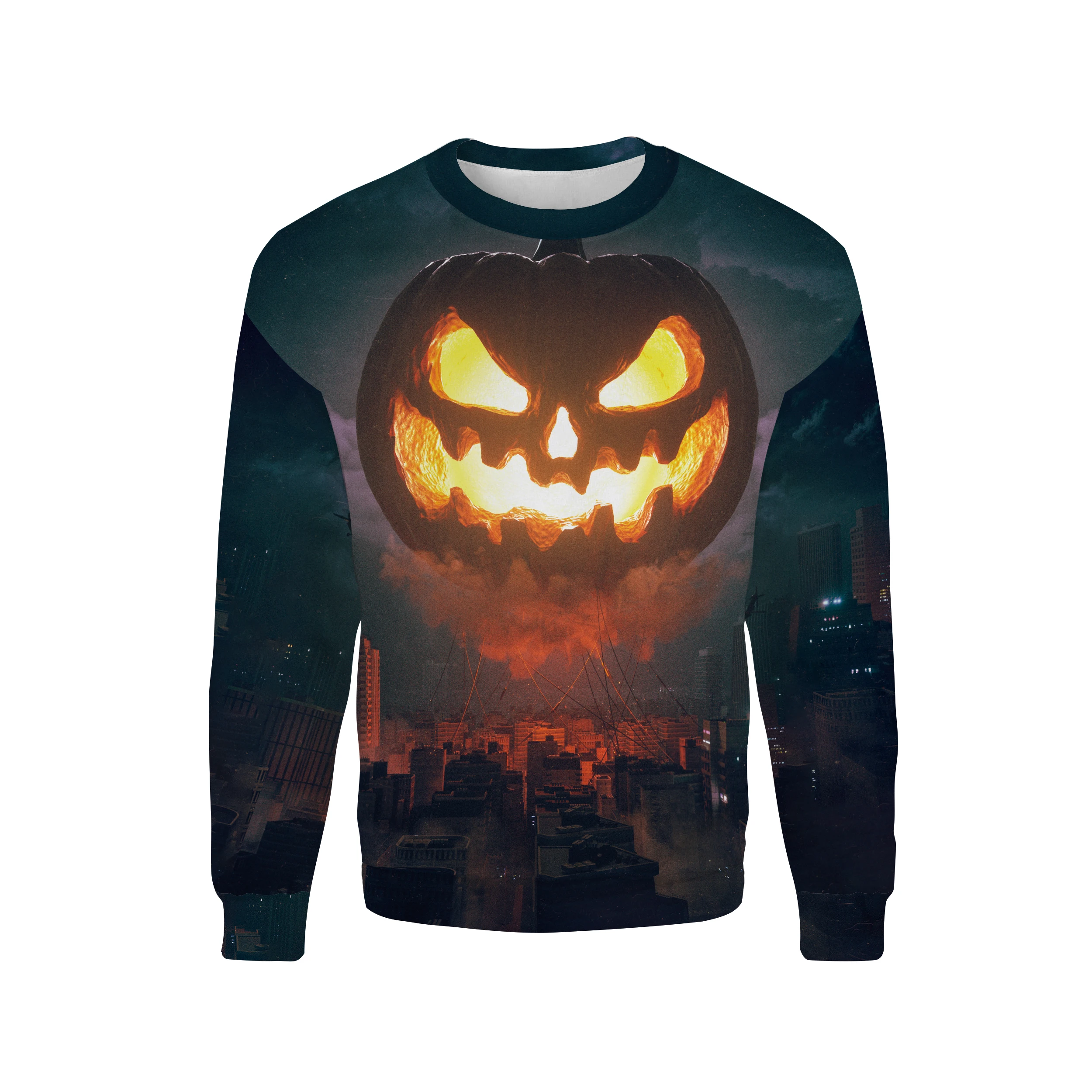 

2019 New Halloween 3d Sweatshirt Men Women And Kids All Hallows' Day Printed Pumpkin Lamp O-neck Hoodie All Saints' Day