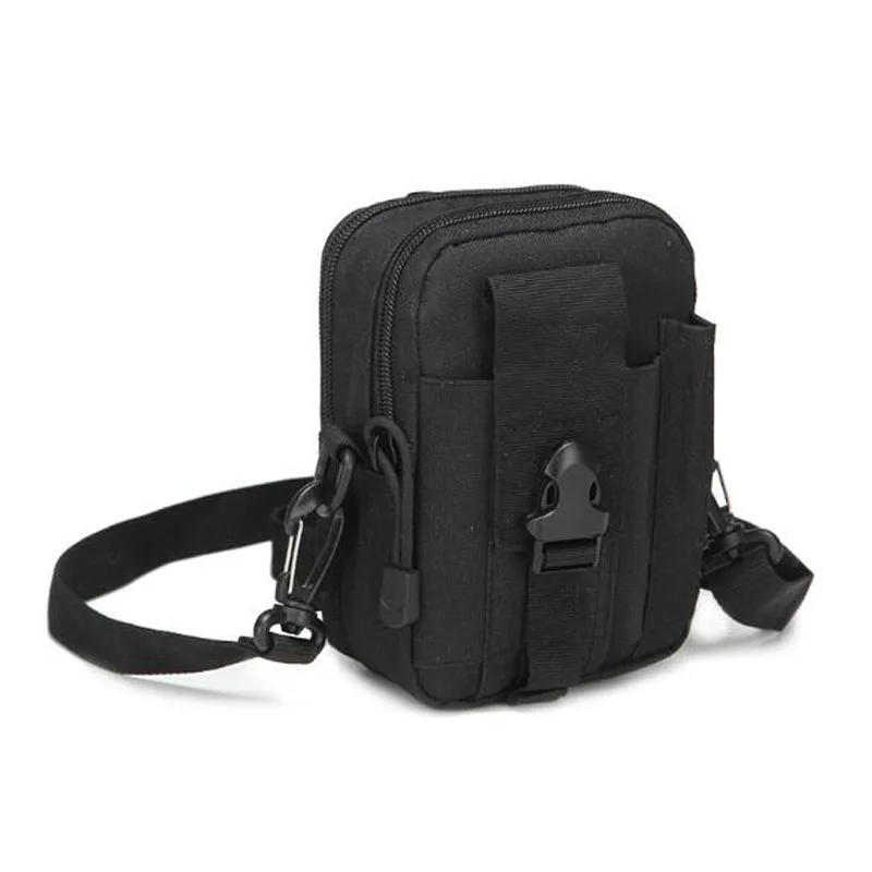 Открытый тактический molle EDC мешочек инструментальный гаджет ремень SOS поясная сумка «милитари» портативный водонепроницаемый кемпинг путешествие на выживание сумка - Color: Black