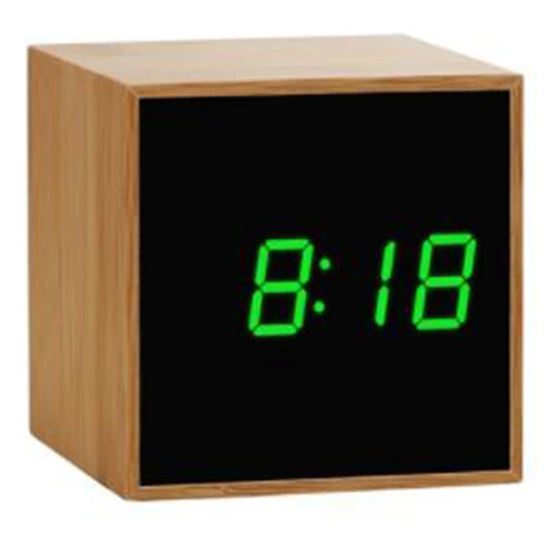 Mirror Art Alarm Clocks Digital LED Office Desktop Clock Acoustic Control Personalized Clock Silent Watch Electronic Clock