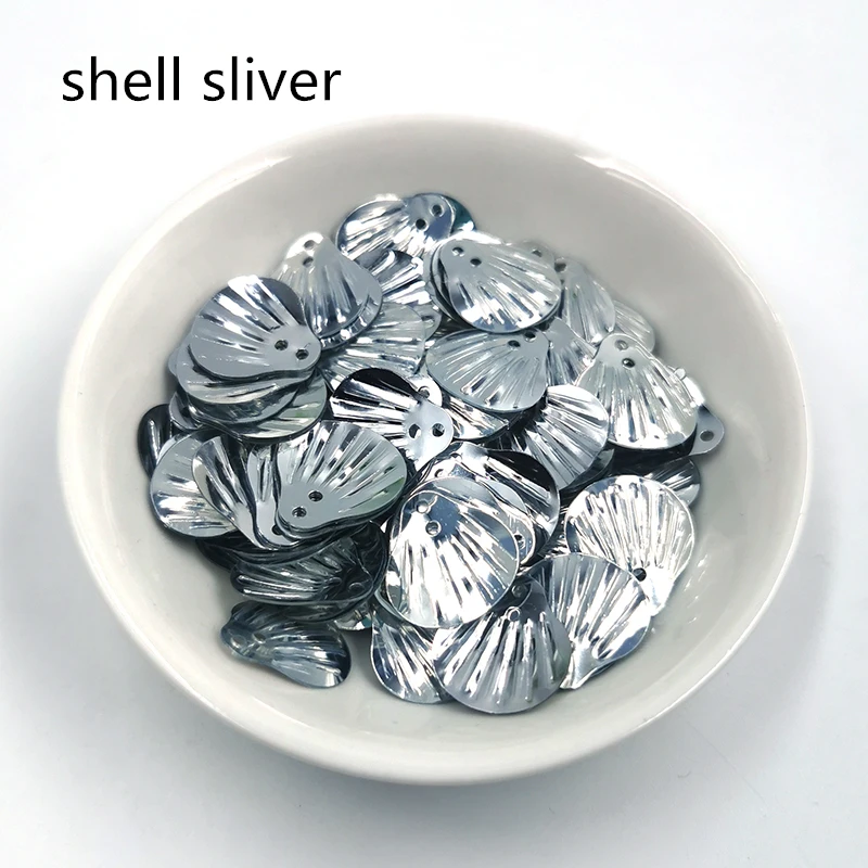sliver 11 г/лот 13 мм оболочка ПВХ свободные блестки шитье ремесло Блестки для свадебного украшения одежды платье колпачки для обуви DIY аксессуар - Цвет: sliver