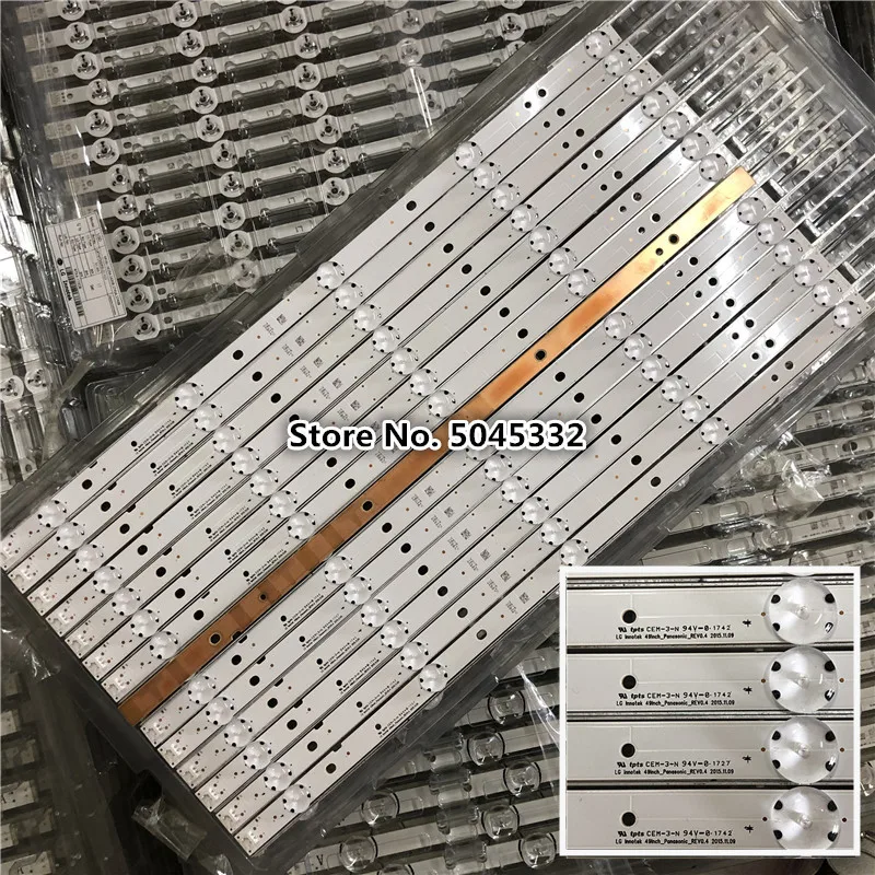 Светодиодная подсветка полосы 5 подвесной светильник для TX-49DS500E TX-49DS500B TX-49DSW504S