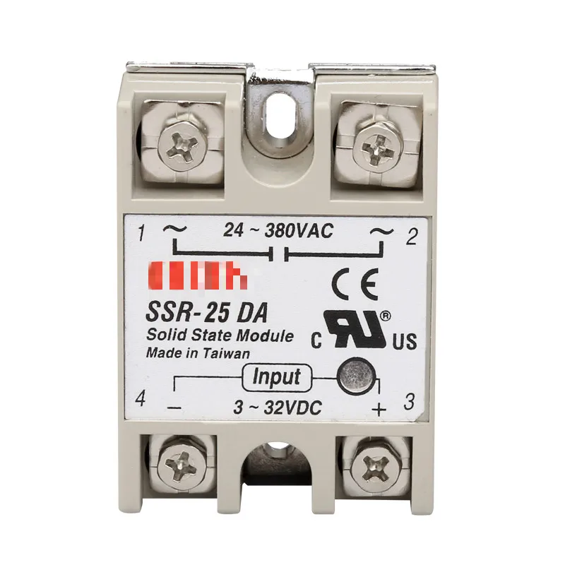 

Single-Phase Solid State Electric Relay SSR-25DA DC Control Communication 220v25a Small Solid