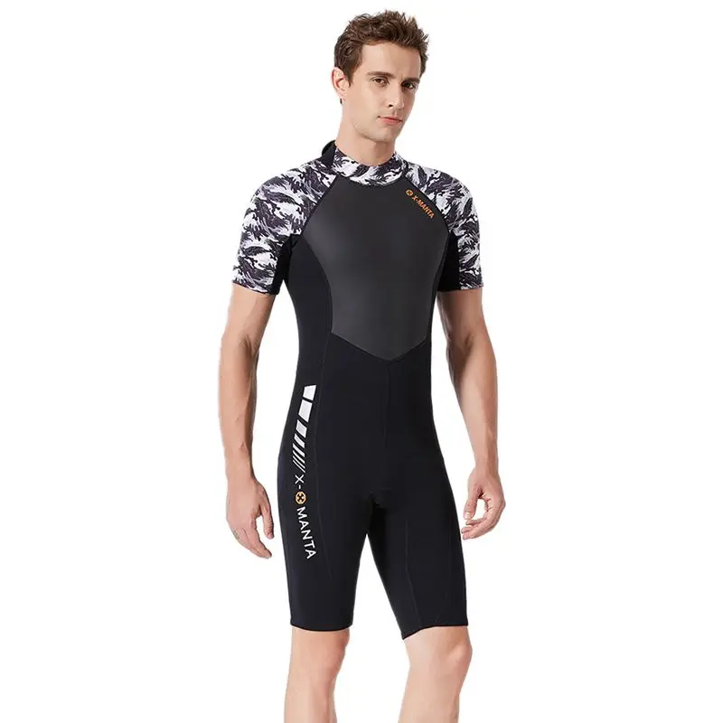 

Dive&Sail 1.5Mm Wetsuit One Piece Spring Diving Suit Short Sleeve Surfing Rash Guard Snorkeling Scuba Swimsuit Wetsuits