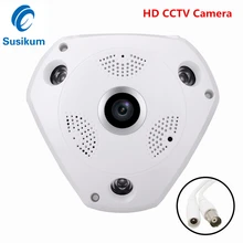 

HD CCTV Camera 1080P AHD Plastic Dome 360 Degree 1.56mm Lens IR Night Vision 2MP Panoramic Home CCTV Camera