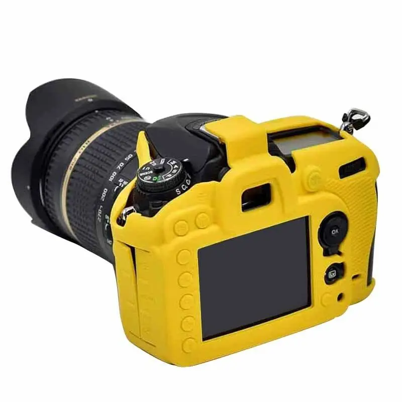 Мягкий силиконовый чехол для камеры, мягкая защитная сумка для Nikon D7100 D7200