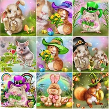 

5D Diamond Painting Mouse Cross Stitch Rhinestone Mosaic Full Square Drill Diamond Embroidery Animals Needlework Home Art Gift