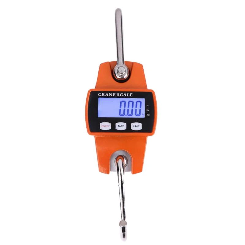 

300Kg Mini Crane Scale Portable Lcd Digital Electronic Stainless Steel Hook Hanging Weight Crane Scales Weighing Balance