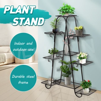 

6 Layers Flower Stand Indoor Multi-story Flower Stand Rack Floor-standing 88*22*121cm Living Room Balcony Flower Pot Shelves