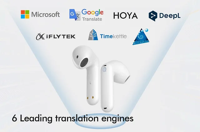 Timekettle-auriculares WT2 Edge/W3, dispositivo de traducción simultánea  con voz, varios idiomas, para negocios, viajes y reuniones - AliExpress