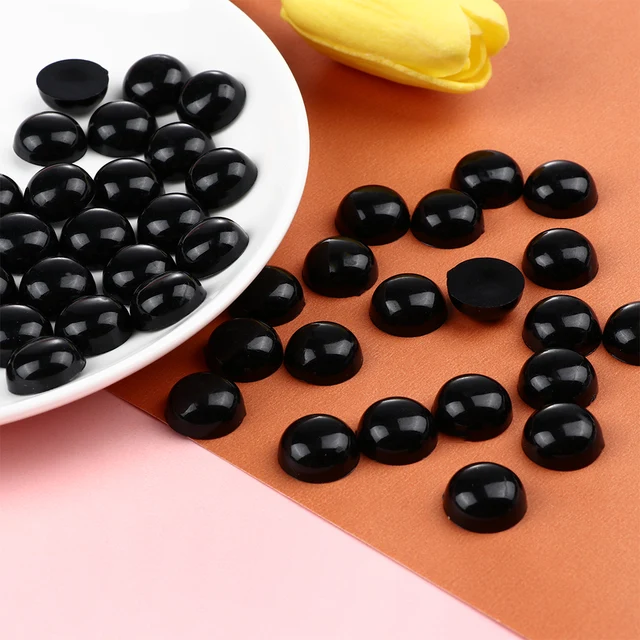 100PCS Plastic Puppet Doll Accessories Toys Eyeball Amigurumi Eyes Teddy Bear Doll Animal Plush Black Safety Eyes DIY Doll Craft 4