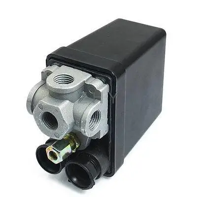 

AC 240V 20A 175PSI 12Bar 4-Port Air Compressor Presure Switch Control Valve