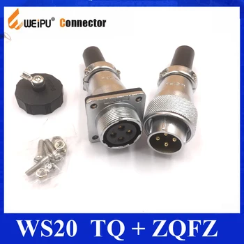 

Original Weipu Connector WS20 TQ + ZQFZ 2 3 4 5 6 7 9 12 Pin Male TQ Sleeve Cable Plug Female Square Flange Panel Cable socket