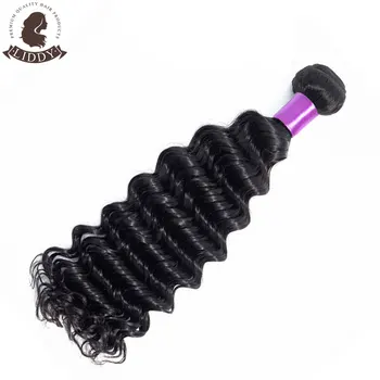 

Liddy Deep Wave Hair Bundles Malaysian Hair Weave Bundles 100% Human Hair Bundles Natural Color Non-remy Hair Weave 1/3/4 Piece