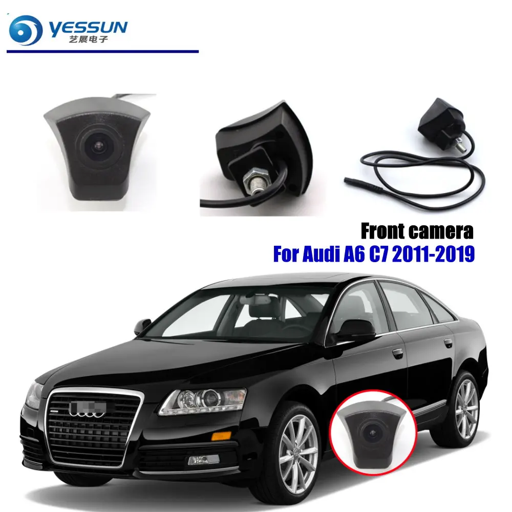 Вид спереди автомобиля Prking Камера для Audi A6 C7 2011 2012 2013 автомобильные задние стоп сигналы, Камера