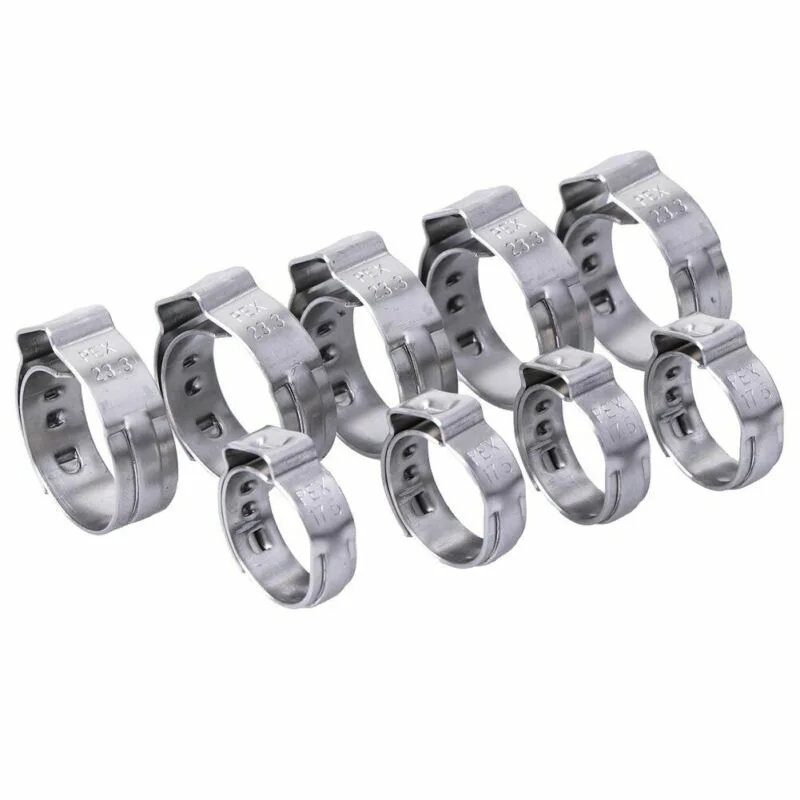 

90* Clamp Cinch Ring 3/8\\'\\' 1/2\\\" 3/4\\\" 1\\'\\' 304 Stainless Steel Hose Clamp Supplies