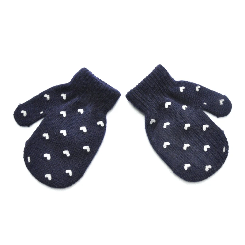 BalleenShiny Baby Knitted Gloves For Boys&Girls Solid Color Thicken Fluffy Gloves Toddler Warm Mittens Winter Accessories