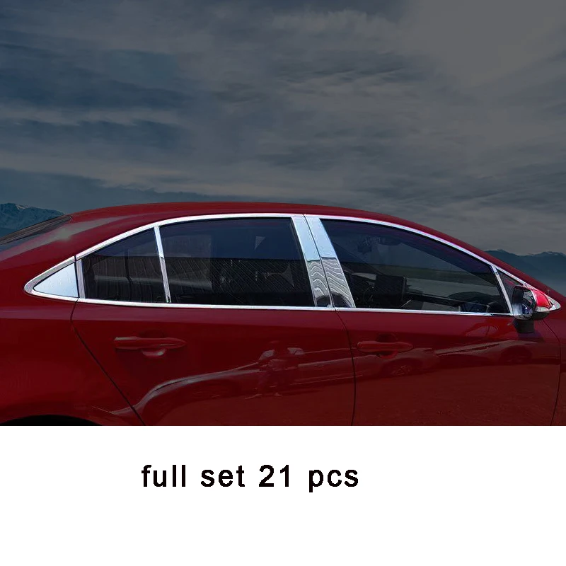 Lsrtw2017 для Toyota Corolla E210 окна автомобиля Хромированные Декоративные аксессуары интерьера - Название цвета: type 4