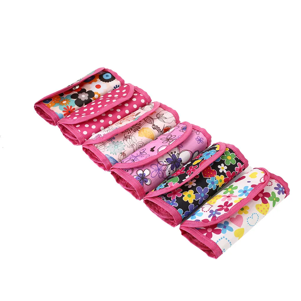 

Pouch Knitting Crochet Case Needle Hook Yarn Holder Nylon Storage Print Bag