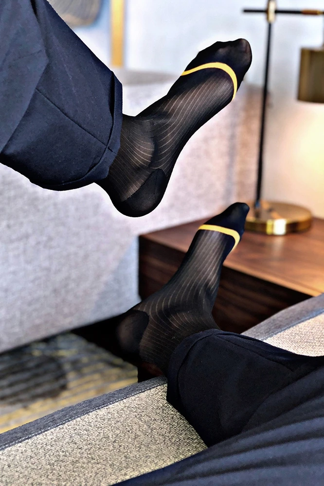 Мужские носки, ультра тонкие шелковые носки, мужские вечерние носки, сексуальные прозрачные носки, эротические мужские деловые носки