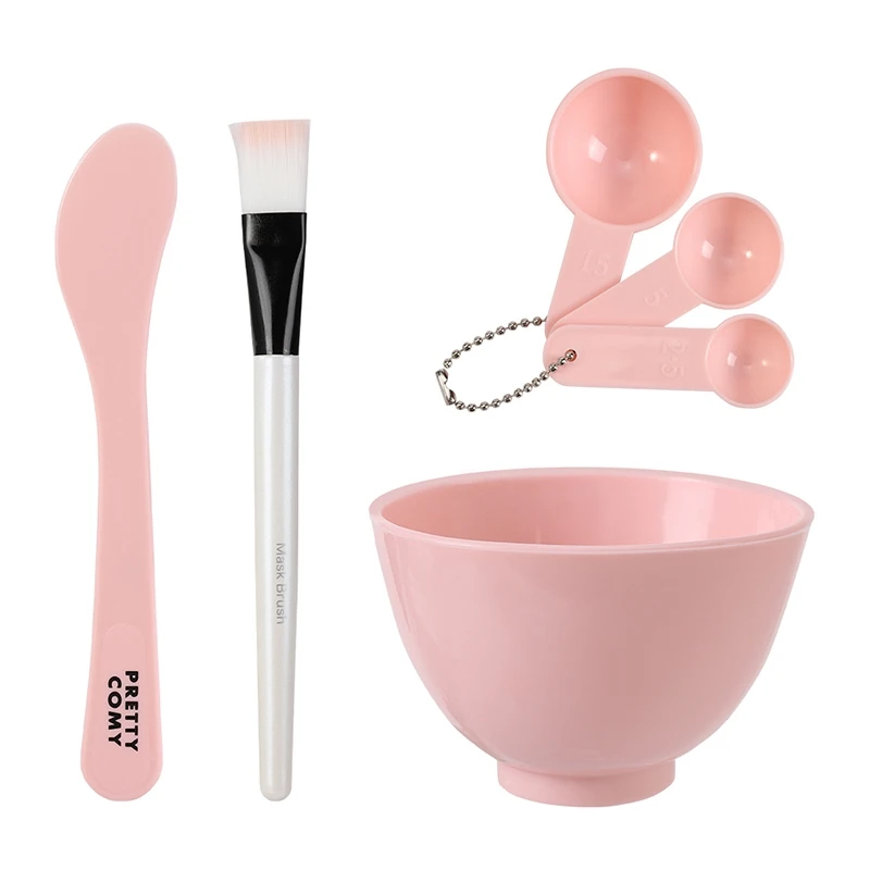 

Mask Bowl Set Measuring Spoon Mixing Bowl Mask Brush Mask Stick Spatula Kit Skin Care Tool 1pc