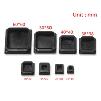 Hot 10Pcs Plastic Furniture Leg Black Blanking End Caps Furniture Feet Wear-resistant Chair Leg Caps Floor Protection Anti-slip 5