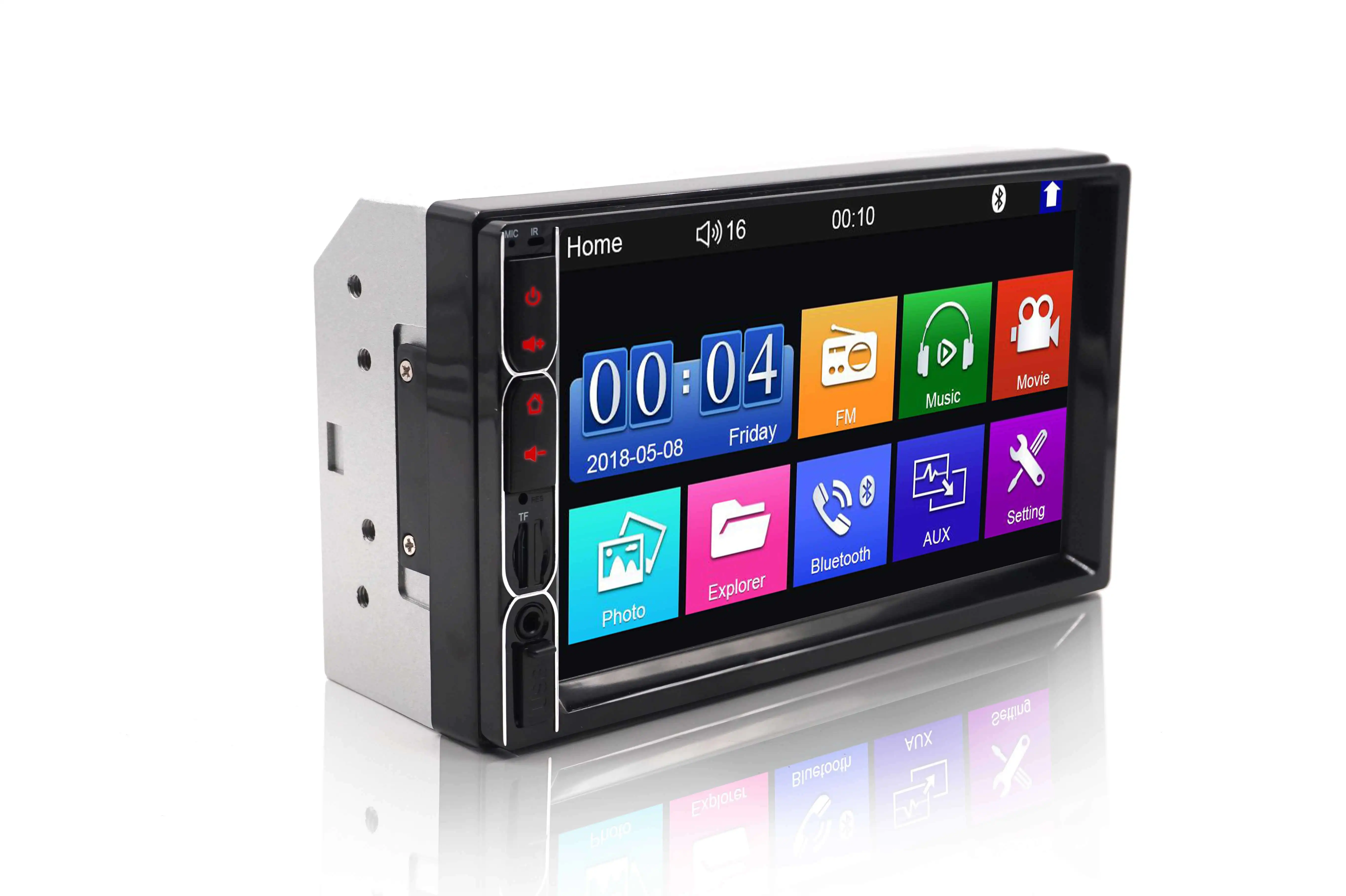7 Inch 2 Din TY7031 Car Stereo MP5 Audio Plyer Hands-free bluetooth FM Suppoort Rearview Camera Input Car Monitors