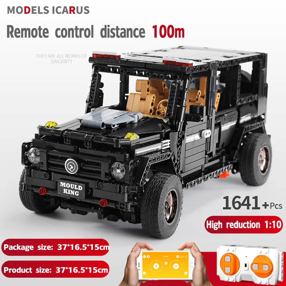 Приложение 2,4G пульт дистанционного управления Внедорожник Hummer Technic City RC автомобиль модель здания игрушечный конструктор для детей мальчиков подарок
