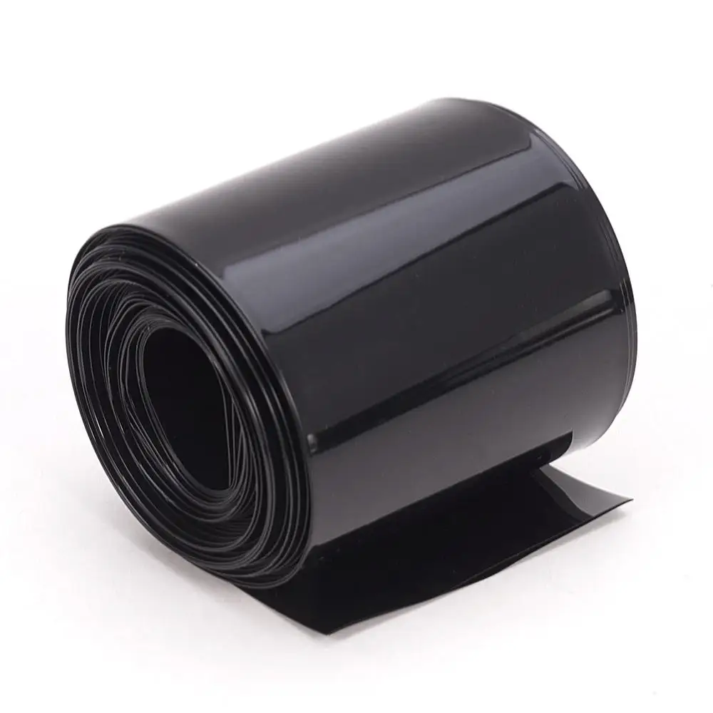 55mm 5.5m black Othmro 2,5 м-10 м Длина 55/60/65 мм плоский Ширина ПВХ термоусадочная трубка для 18650 Батарея пакет защиты изоляционные, термоусадочные трубки - Цвет: 55mm 5.5m black