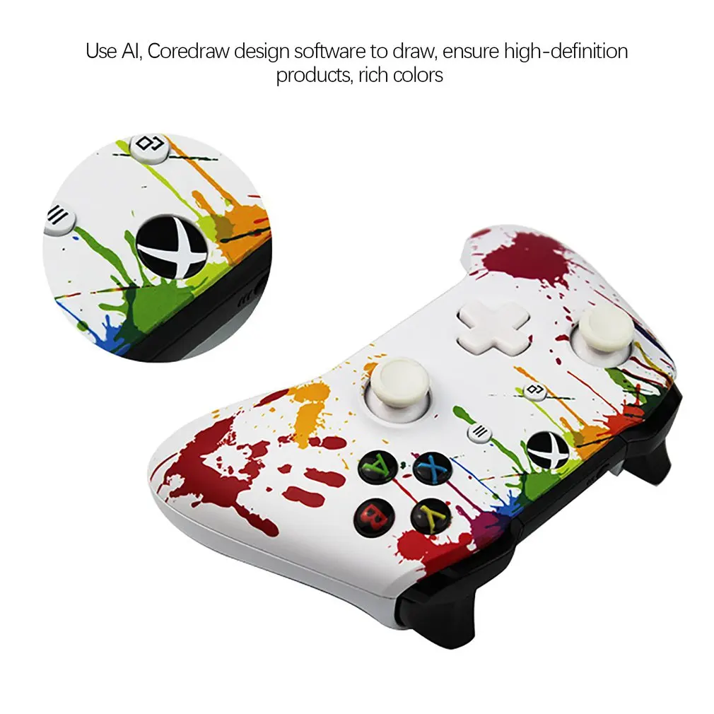 ABS Граффити Шаблон геймпад защитный чехол игровой контроль Лер кожа Ручка управления оболочка для Xbox One тонкий контроль Лер