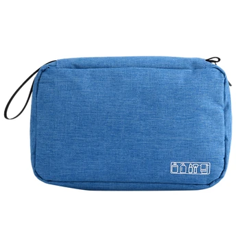 

Light Blue Women Hanging Cosmetic Bag Multifunction Travel Organizer Toiletry Wash Make Up Storage Pouch Beautician Folding Make