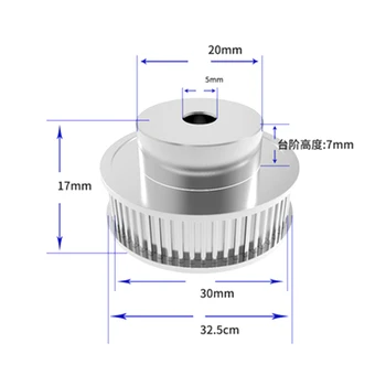 

1Pcs Aluminum GT2 6mm Width 48 Tooth Teeth 2GT Timing Drive Pulley Pully Wheels Gear For 3D Printer Bore=5mm/6.35mm