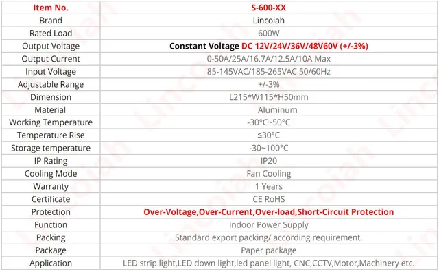 Alimentatore 12V 5A 100V-240V Con Spina CC 5.5x2.5mm - Per LED, Stampanti 3D, CCTV E Sicurezza (60W Max) - Foto 9