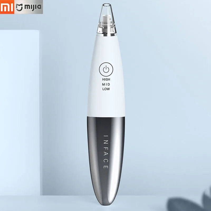 

Xiaomi inFace Blackhead Remover Facial Pore Electric Acne Comedone Oil Extractor Kit USB Rechargeable Blackhead Suction Tool