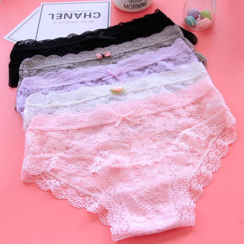 

1pcs Lace Sexy Panties Soft For Women Briefs Fashion High Quality Transparent Underwear Sexy Lingerie