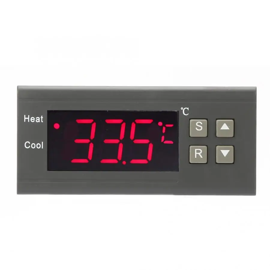10A AC 220V Цифровой термостат регулируемый электронный Микрокомпьютер регулятор температуры переключатель измеритель температуры