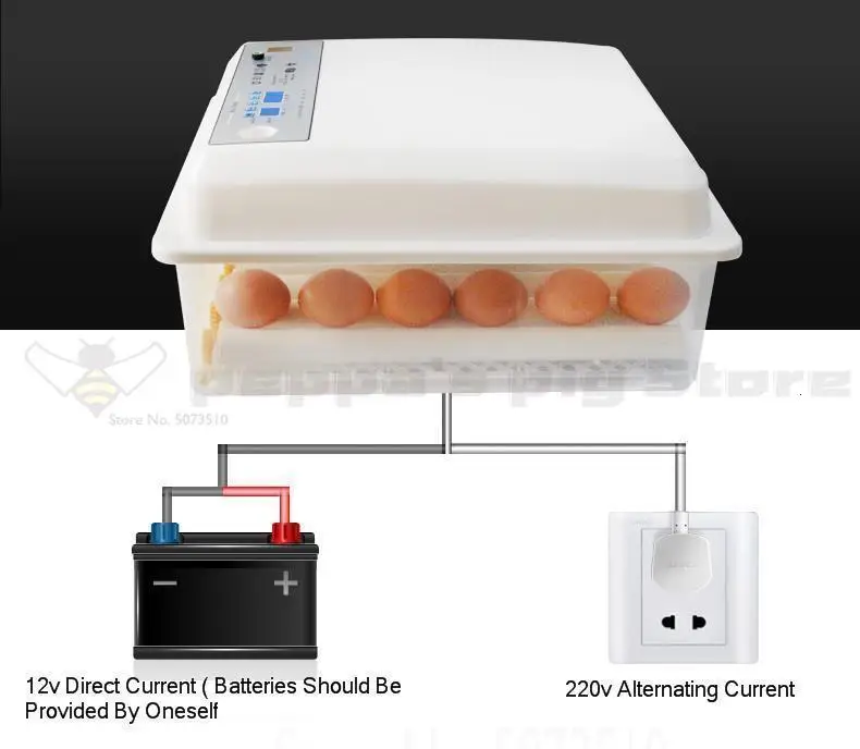 Incubator Small Household Full-automatic Intelligent Incubator Chicken Bird Duck Goose Mini Water Bed Incubator Egg Incubator