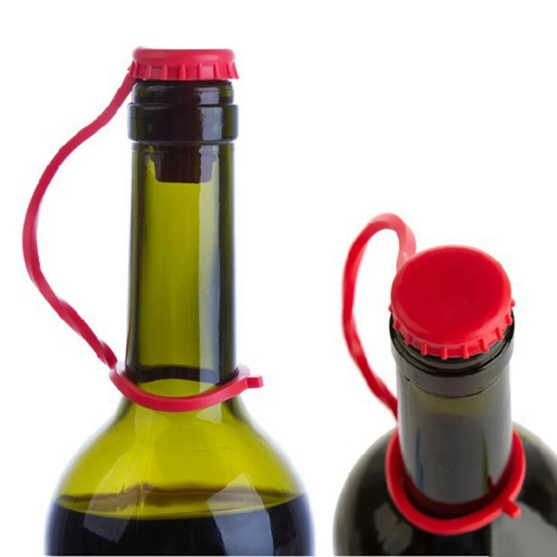 Kitchen Anti-lost Silicone Hanging Button Seasoning Beer Wine Cork Stopper Plug Bottle Cap Cover Perfect Home Kitchen Tools