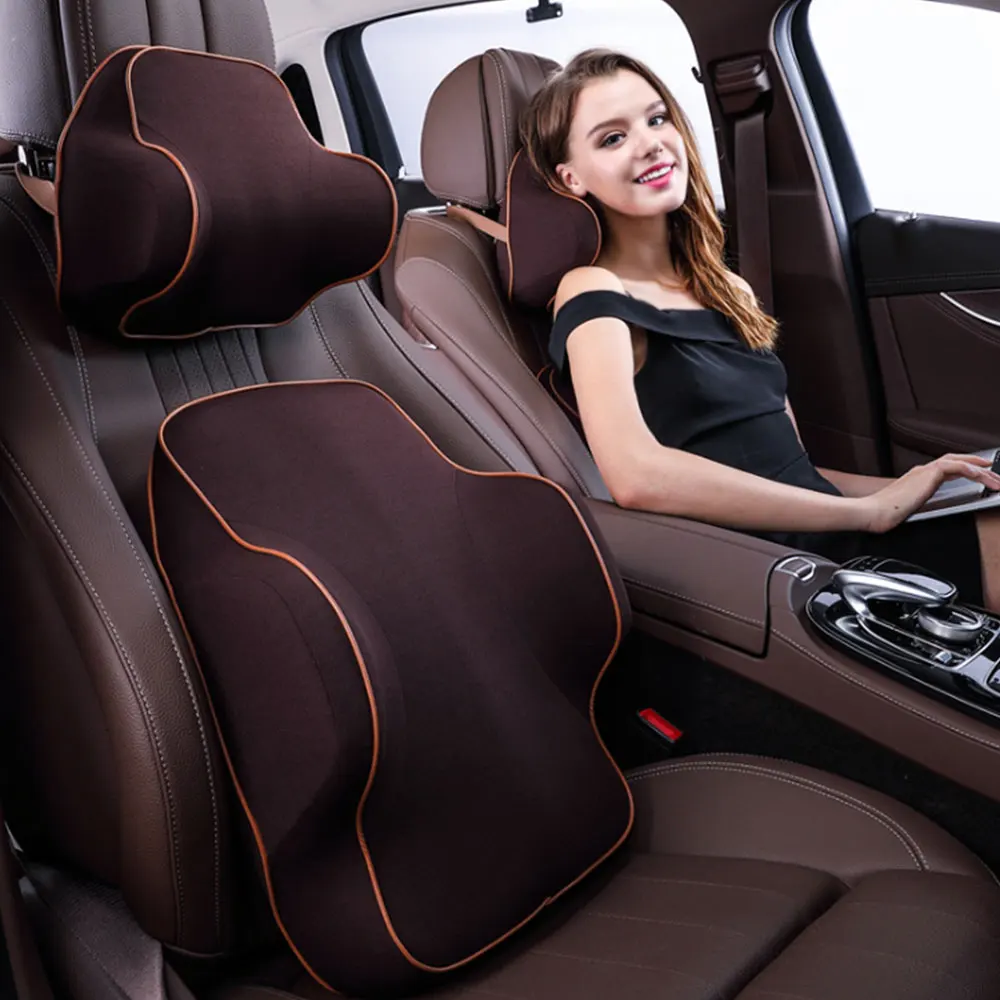 Car Headrest Neck Protector Memory Foam Pillow Waist Leaning On Interior Supplies | Автомобили и мотоциклы