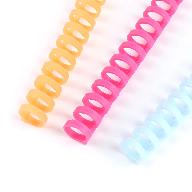 1 Pcs 12mm 30 Hole Loose-leaf Plastic Binding Ring Spring Spiral Rings for Kid A4 A5 A6 Paper Notebook Stationery Office Supplie
