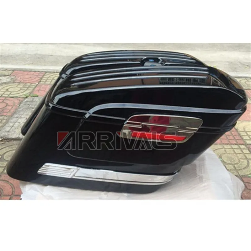 Мотоциклетная багажная коробка топ чехол жесткий седельная сумка для Harley Touring Модифицированная 1 пара