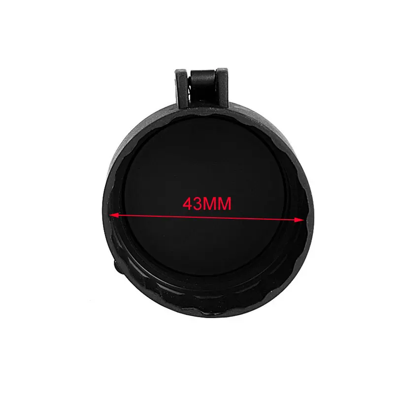43mm Защитные чехлы для винтовки, быстро откидывающаяся Крышка для объектива, защитная крышка для глаз, крышка для объектива, Страйкбольное крепление для охоты - Цвет: 43mm