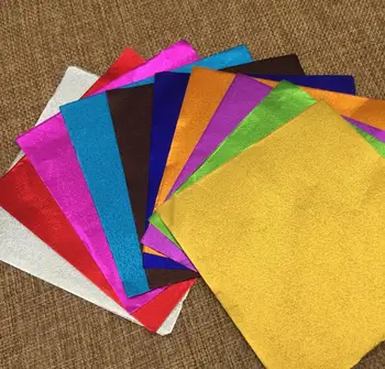 

Retail100Pcs/Lot 8*8cm Multi Colored Foil Wrapper For Chocolates Sweet Packaging Paper Square Colorful Tin Foil Chocolate