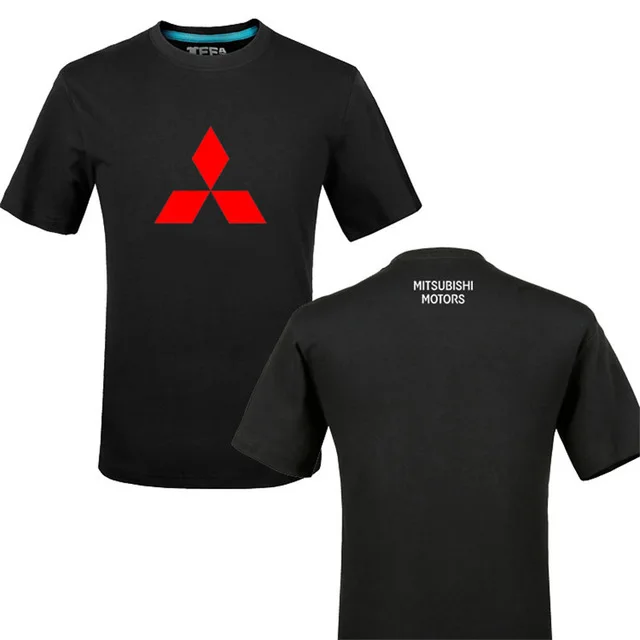Забавная футболка с логотипом Мицубиси, хлопок, унисекс, летняя ...